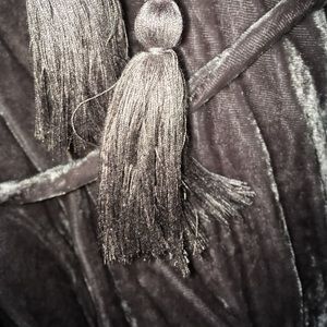 Purple Cashmere Wrap Dress